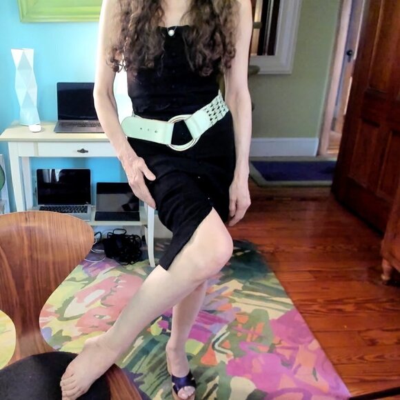 Linea Pelle Mint Wide Waist or Hip Belt Size S - Picture 4 of 7